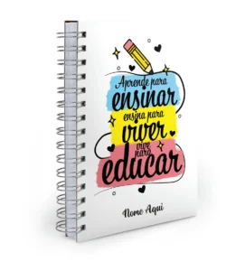 Agenda para Professora personalizada para brindes