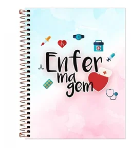 Caderno Enfermagem personalizado para brindes