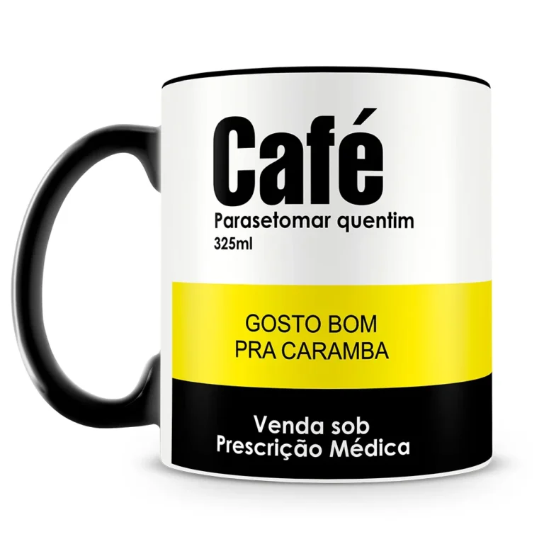 Caneca Personalizada Café Porcelana Divertida