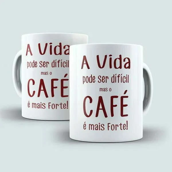 Caneca Personalizada Café com frase