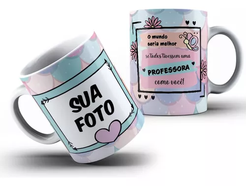 Caneca Personalizada Professora com foto