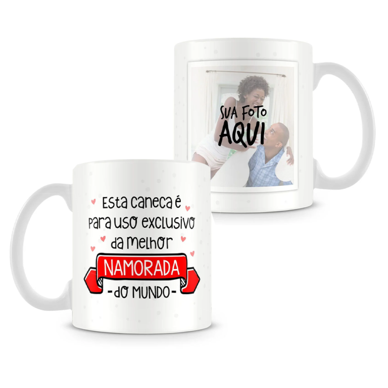 Caneca Personalizada Melhor Namorada (Com Foto)