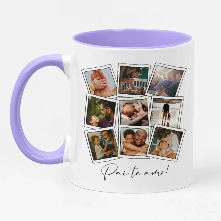 Caneca Personalizada dia dos pais com foto e frase!