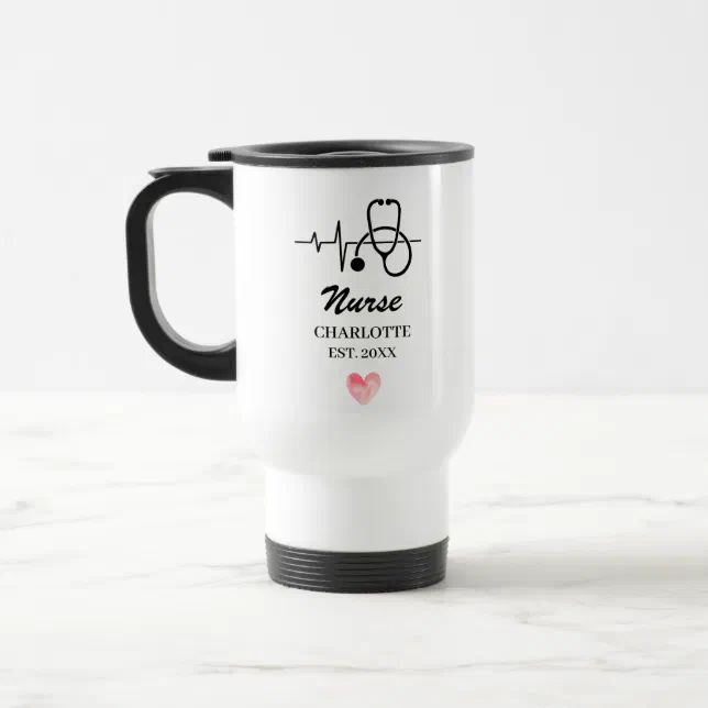 Caneca Térmica Personalizada com tema enfermagem para brindes