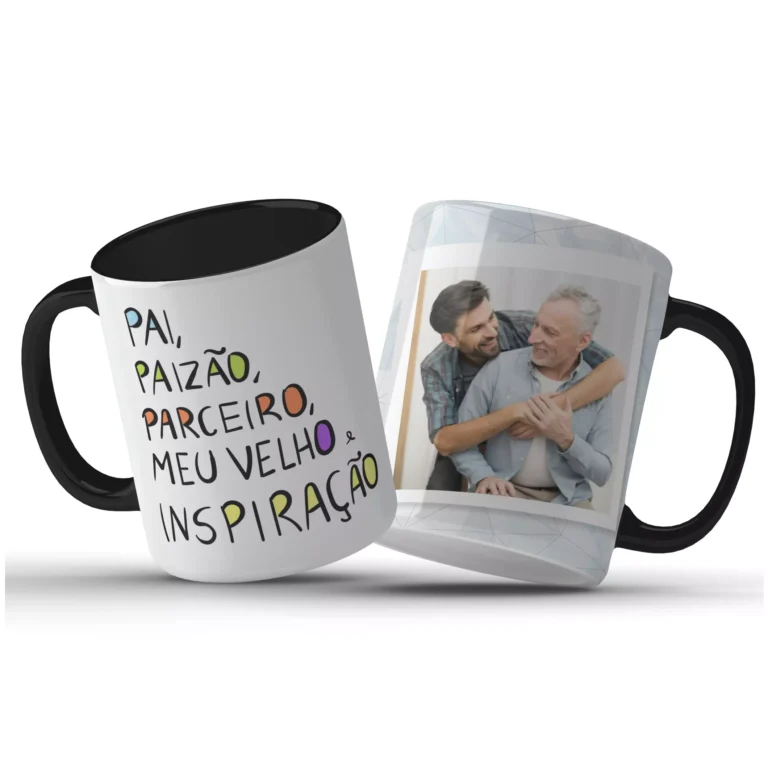 Caneca dia dos pais Personalizada com foto