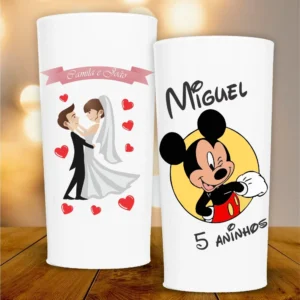 Copos para Festas de Aniversário (infantil) e Casamento personalizado para brindes