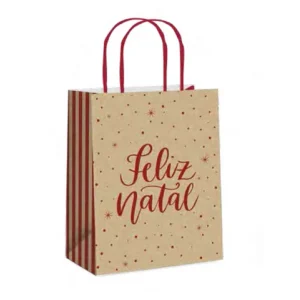 Sacolas para Festa de Natal personalizada para brindes