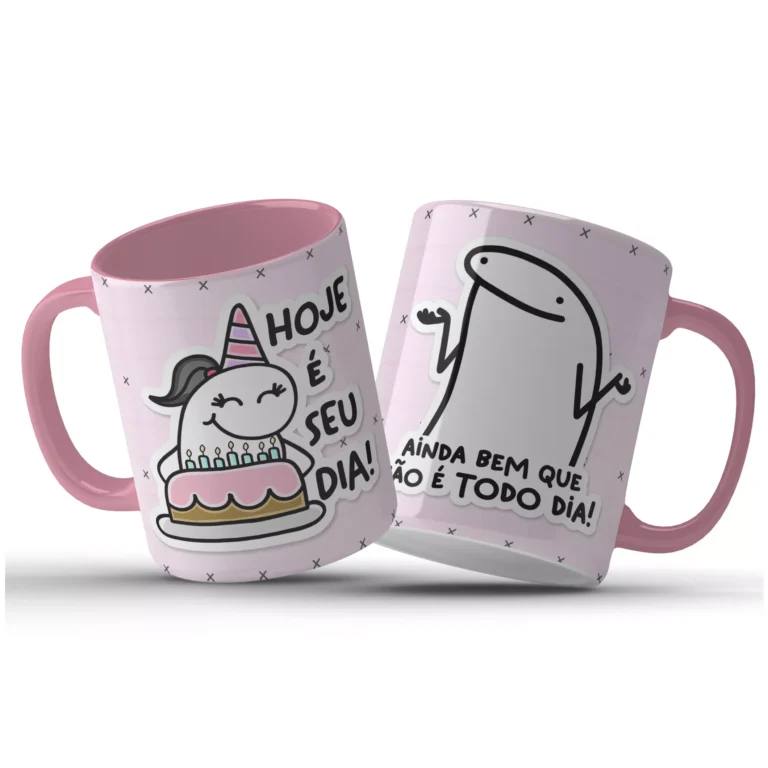 caneca personalizada amiga rosa