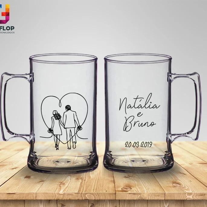 Caneca de Chop Personalizado Casamento