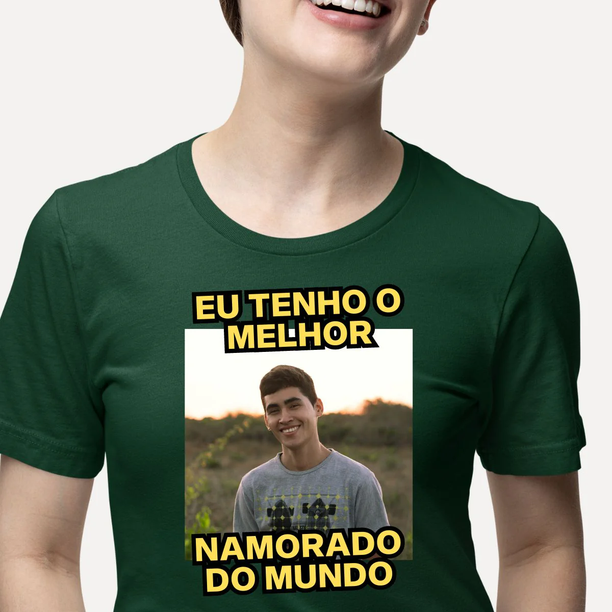 Camisa Personalizada Namorada Com foto