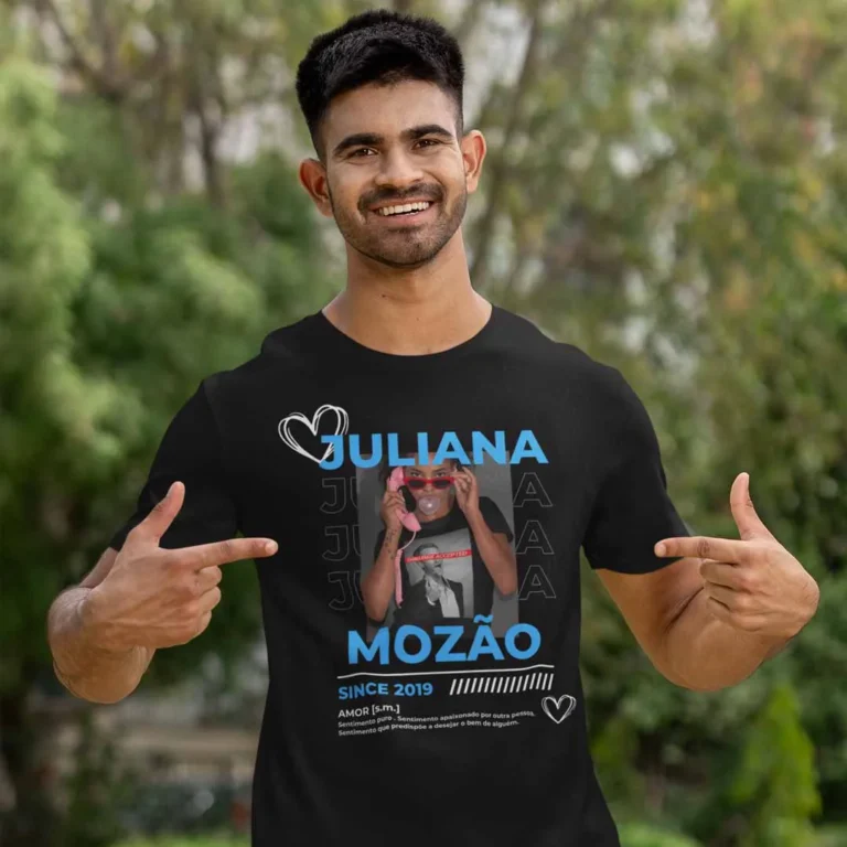 Camisa Personalizada Namorada com foto e nome