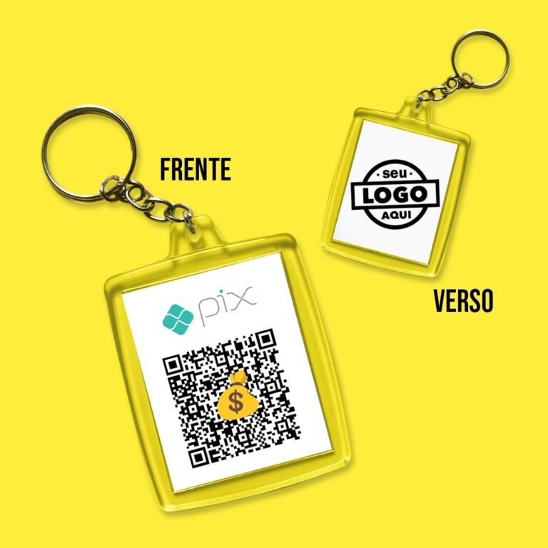 Chaveiro Personalizado com QR CODE