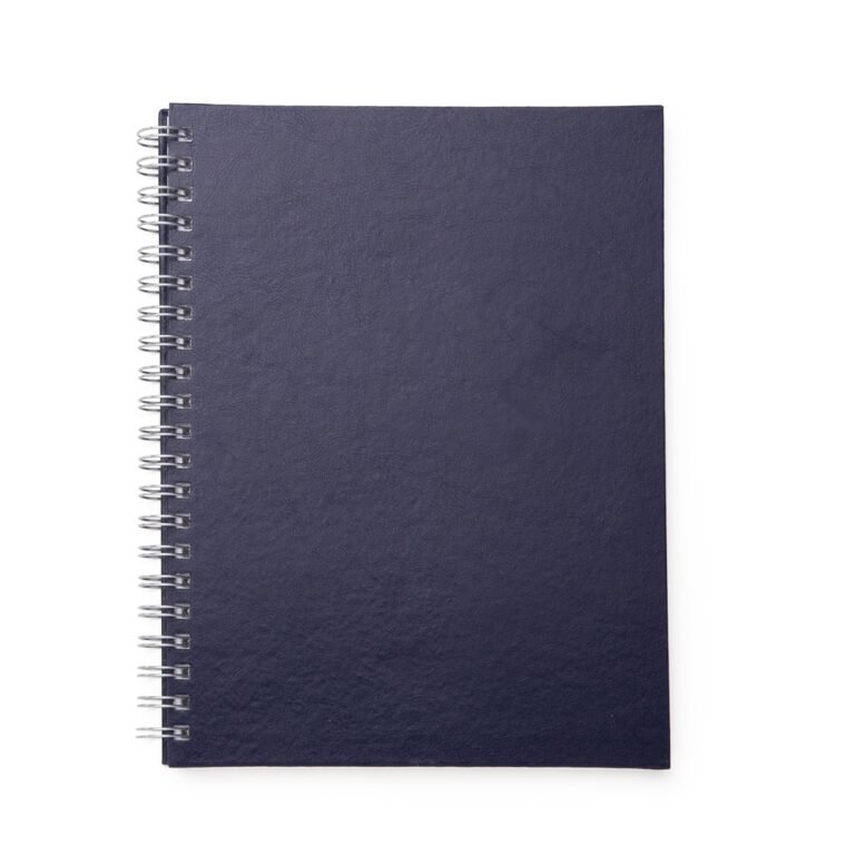 13603-CADERNO C/ CAPA DE COURO SINTÉTICO 21 X 28 CM