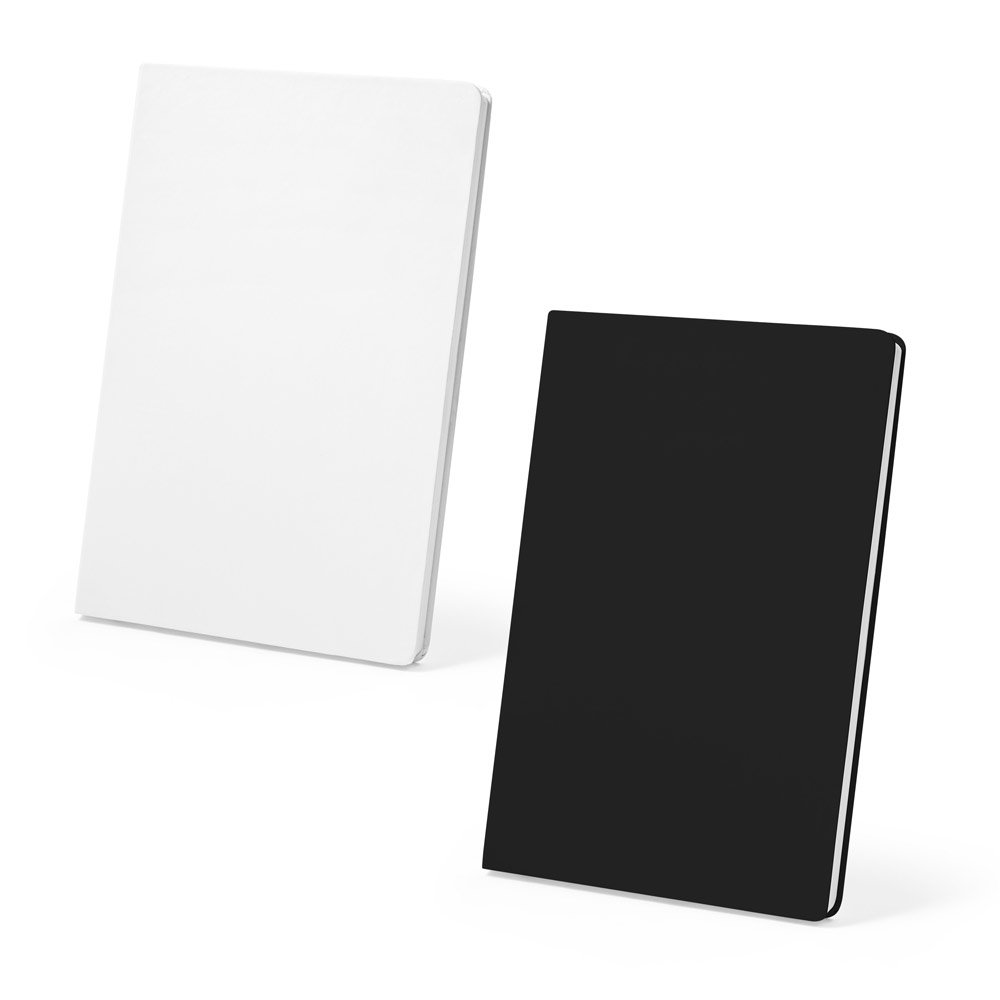 93284-CRANE. Caderno A5 resistente à água em papel pedra com folhas pautadas (120g/m²)