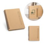 93419-ROCK. Caderno em papel kraft com folhas lisas em papel pedra (120 g/m²)