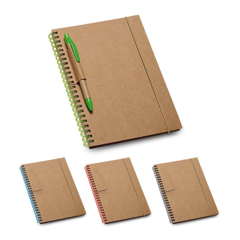 93708-GARDEN. Caderno B6 com folhas pautadas reciclado