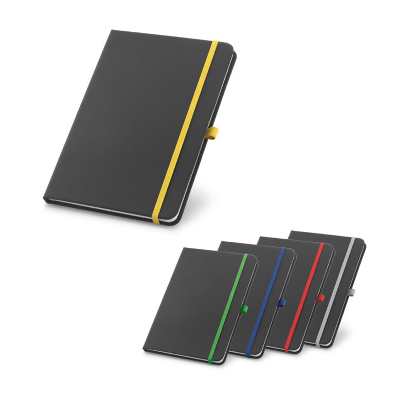 93717-CORBIN. Caderno A5 em c.sintético com folhas pautadas