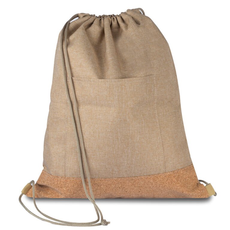 Sacola/Mochila em Poliéster 600D e Cortiça