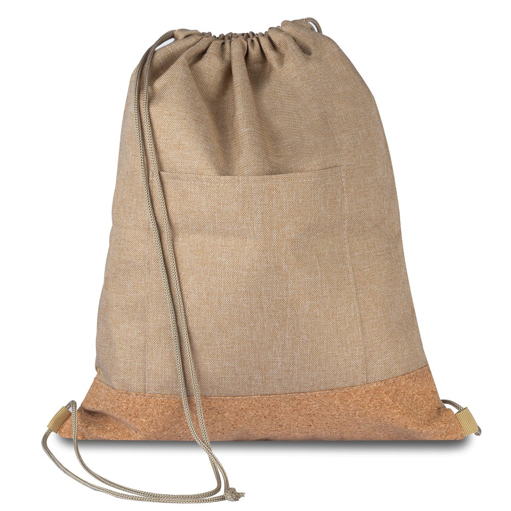 Sacola/Mochila em Poliéster 600D e Cortiça