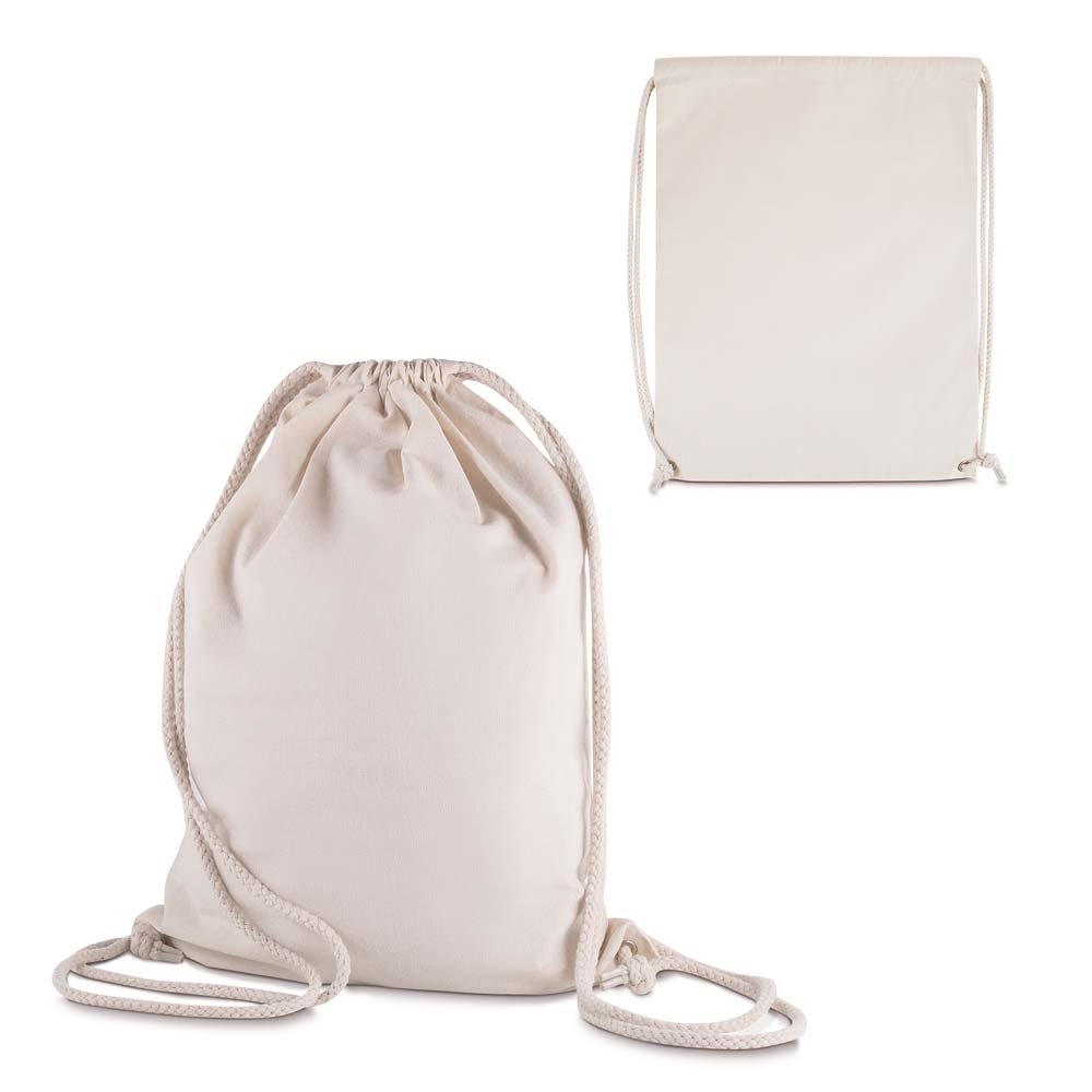 Sacola/Mochila em algodão 145g/m²