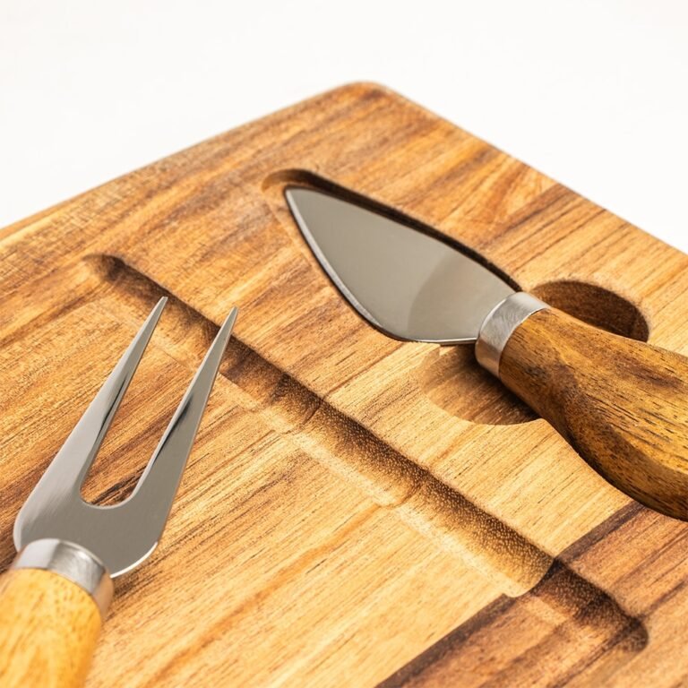18627-KIT QUEIJO 2 PÇS + TÁBUA QUADRADA