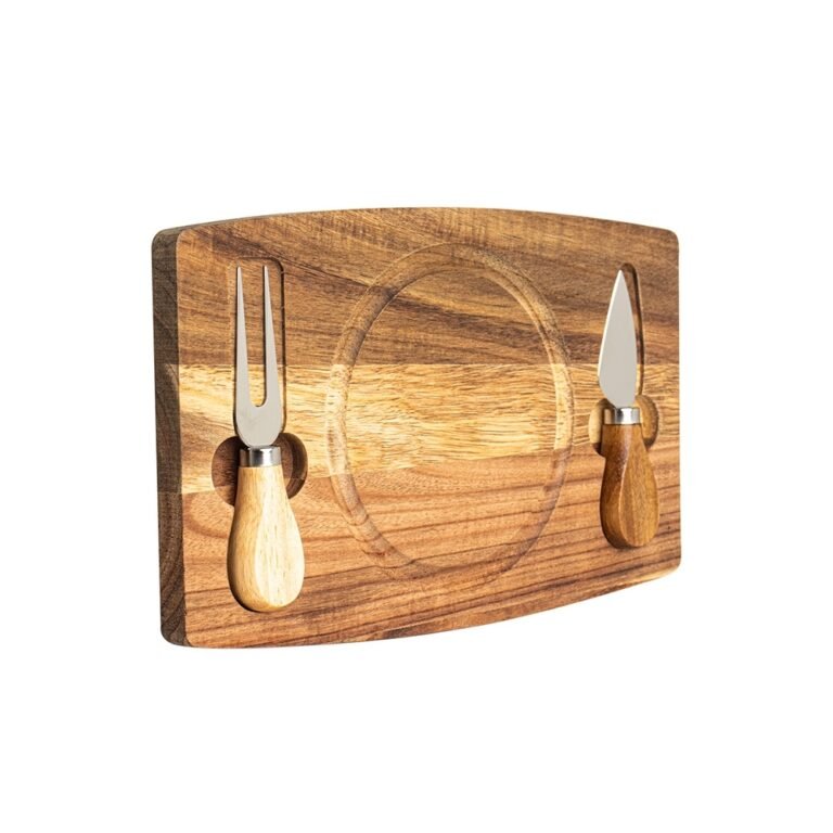 18628-KIT QUEIJO 2 PÇS + TÁBUA REDONDA
