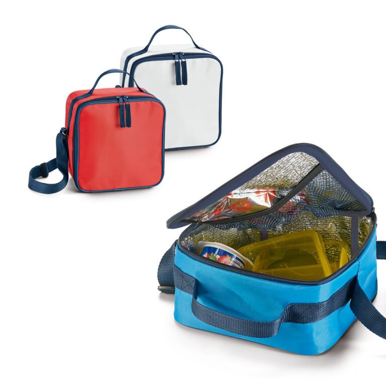 58412-TURTLE. Bolsa térmica em 600D com bolso interior em tela mesh