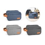 92364-TAHAA. Bolsa para cosméticos em 600D de alta densidade e pega em PU
