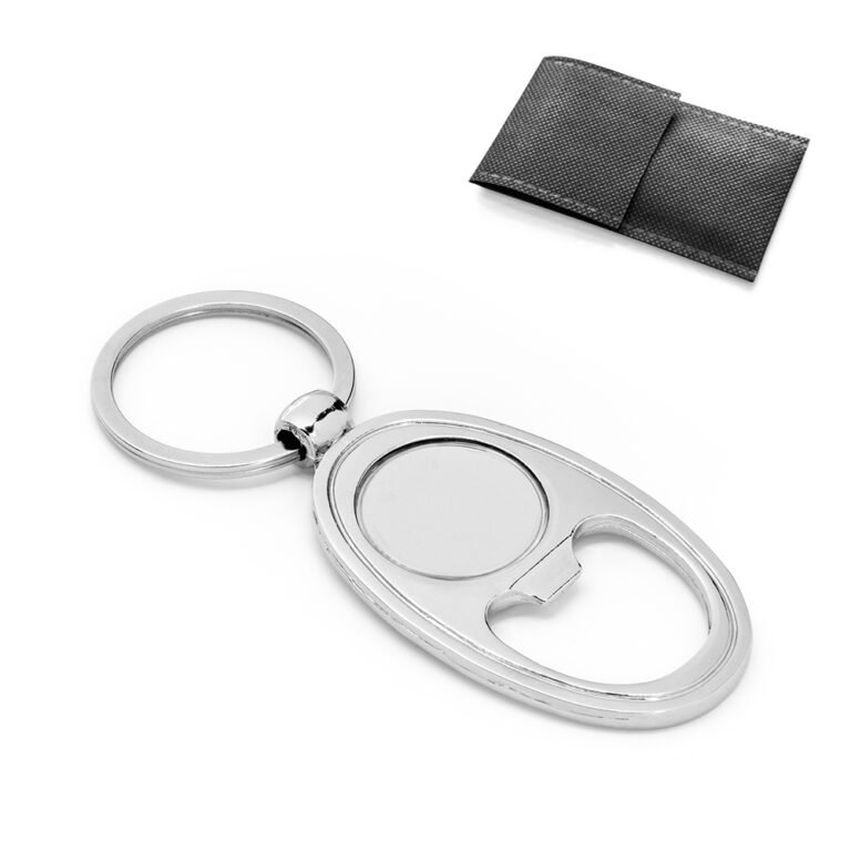 93367-BLAKE. Chaveiro em metal com abridor de garrafas