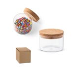 94099-SPICE 380. Frasco em vidro borosilicato com tampa de cortiça 380 mL