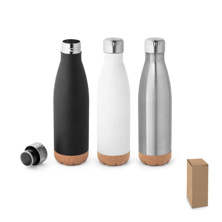 94240-SOLBERG. Squeeze térmico em aço inox e base em cortiça 560 mL