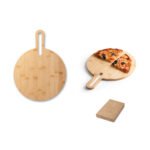 94259-CARAWAY ROUND. Tábua de servir aperitivos em bambu com pega