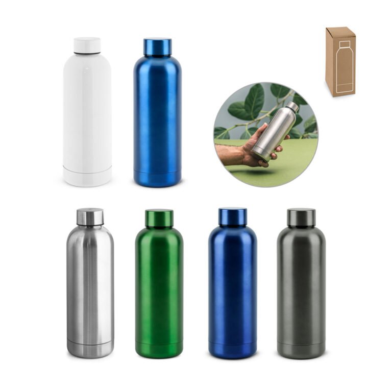 94288-ODIN METTALIC. Squeeze em aço inox (90% reciclado) com acabamento em mate metálico 550 mL