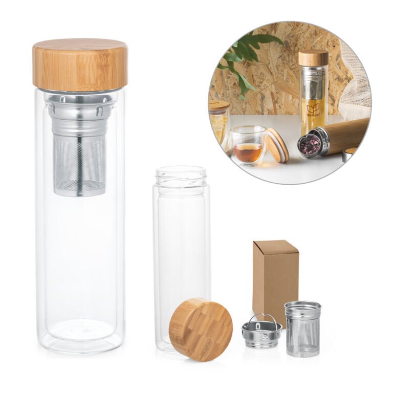 94765-MAKAROVA. Squeeze em vidro borossilicato com infusores 490 mL