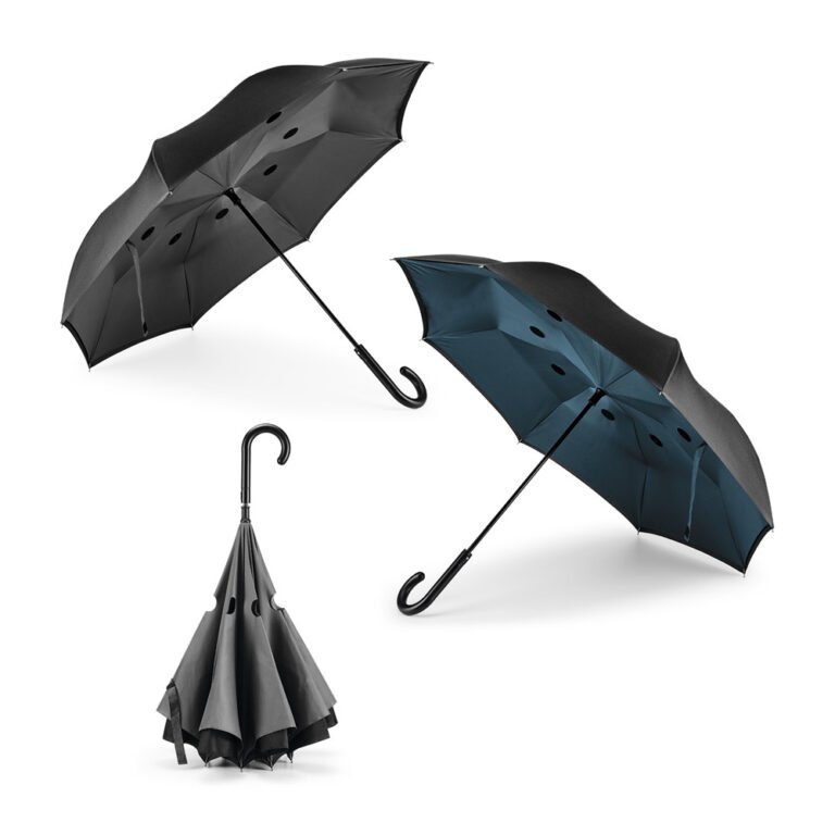 99146-ANGELA. Guarda-chuva reversível em pongee 190T com fecho automático