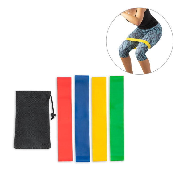 99970-BURPEE. Conjunto de 4 bandas elásticas com bolsa de non-woven