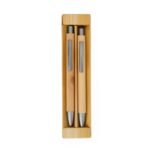 08251-KIT ECOLÓGICO CANETA E LAPISEIRA BAMBU