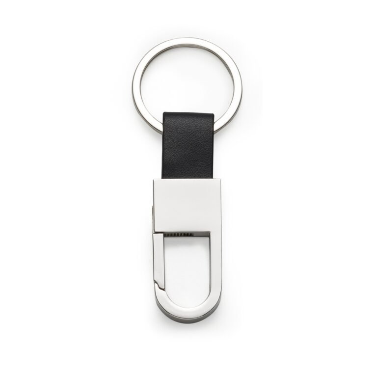 12965-CHAVEIRO METAL DET. COURO