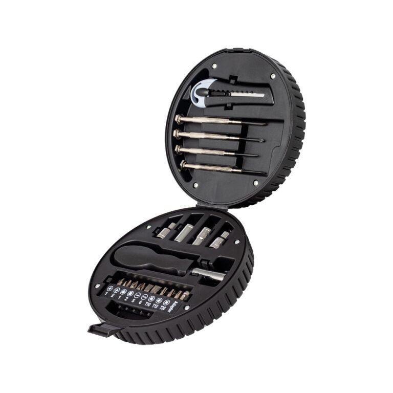 13349-KIT FERRAMENTA C/ ESTOJO FORMATO PNEU