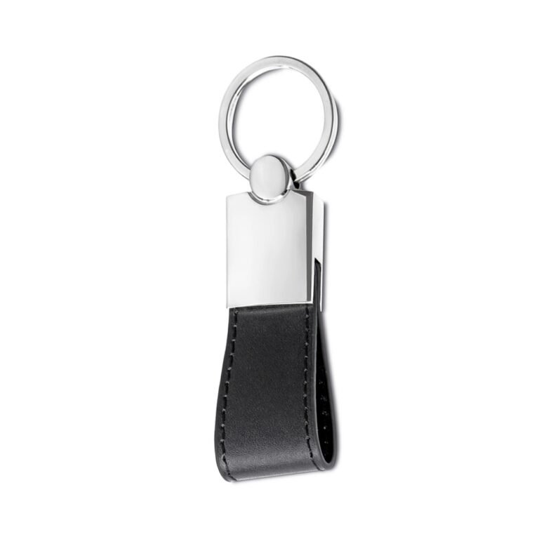 14501-CHAVEIRO METAL C/ ALÇA COURO SINTÉTICO