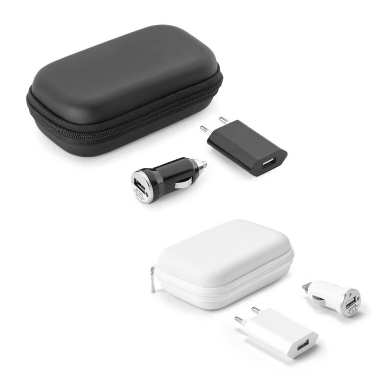 57326-CAINE. Kit de adaptadores USB em ABS