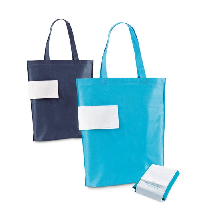 92847-COVENT. Sacola dobrável em non-woven (80 g/m²)