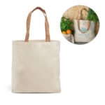 92869-FERIA. Sacola 100% algodão (180 g/m²)