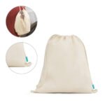 92933-NAMPULA. Sacola tipo mochila em algodão orgânico (120 g/m²)