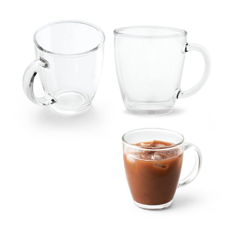 94768-LUNKINA. Caneca em vidro 390 mL