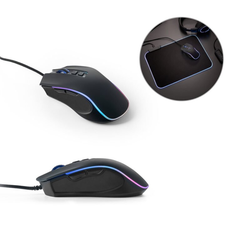 97133-THORNE MOUSE RGB. Mouse para jogos em ABS com acabamento em borracha